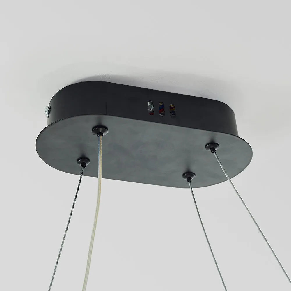 Junel Minimalist Oval Interior Hanging Pendant Light - Neutralighting
