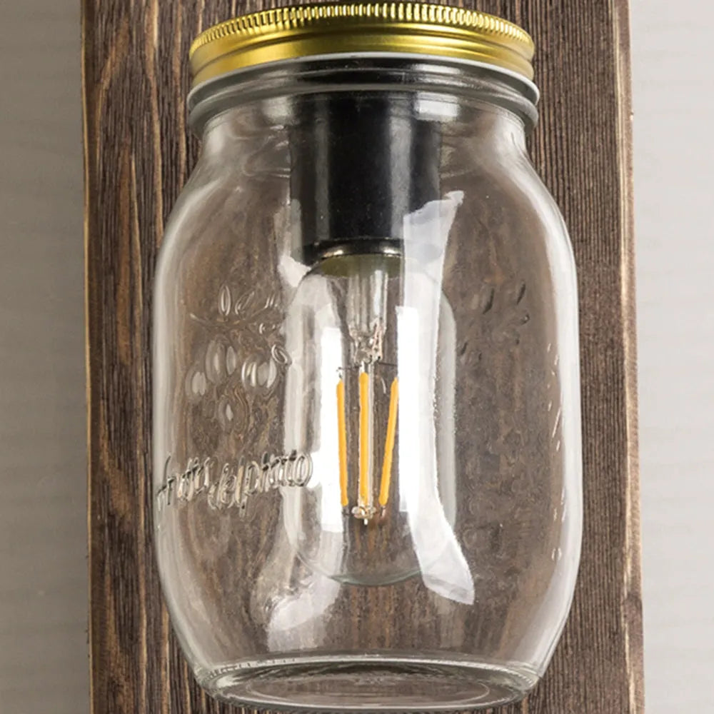 Weldenaria Pine Wood Wall Light-Moonnatur