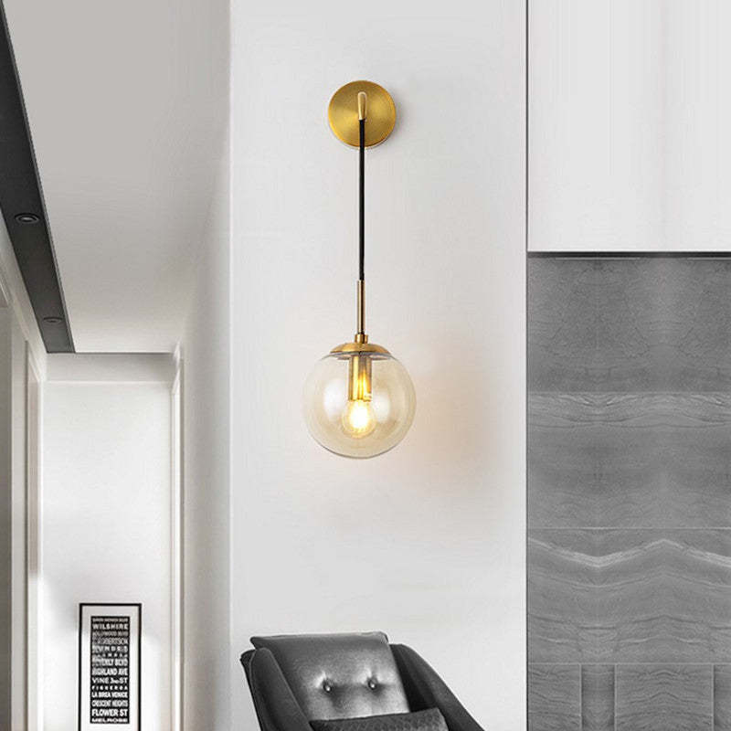 Brevenara Glass Wall Light-Moonnatur