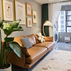 Ambelorie Fabric Floor Lamp-Moonnatur