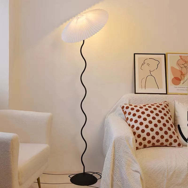 Barroworie Fabric Floor Lamp-Moonnatur