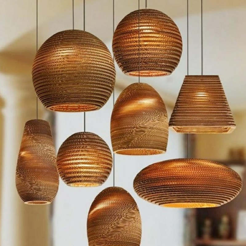 Corenvale Paper Pendant Light-Moonnatur