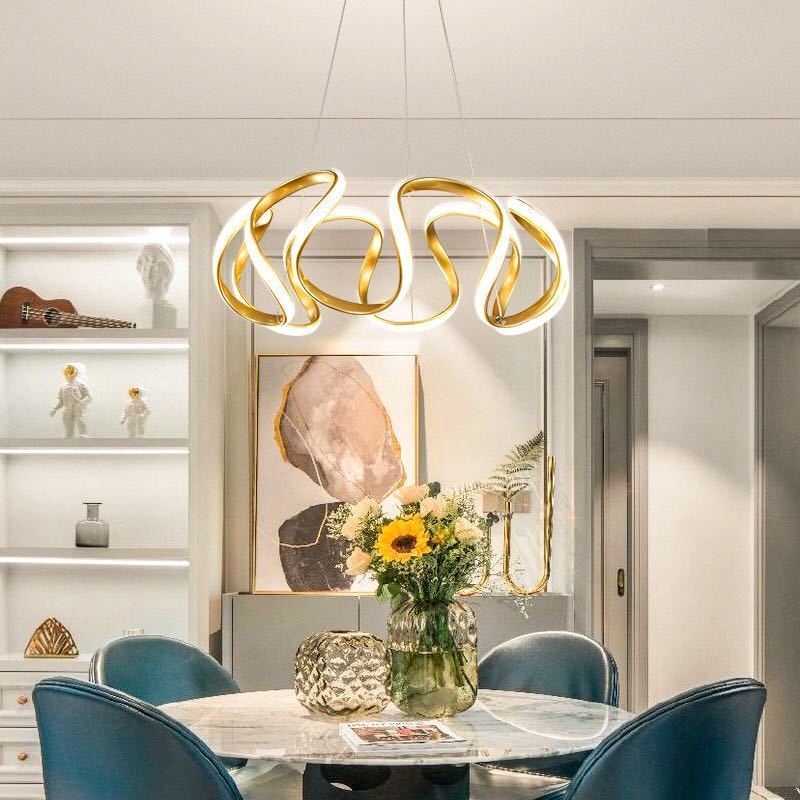 Clyra Modern Irregular Flower Pendant Light, 3 Colors - Neutralighting