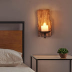Oakenevia Pine Wood Wall Light-Moonnatur