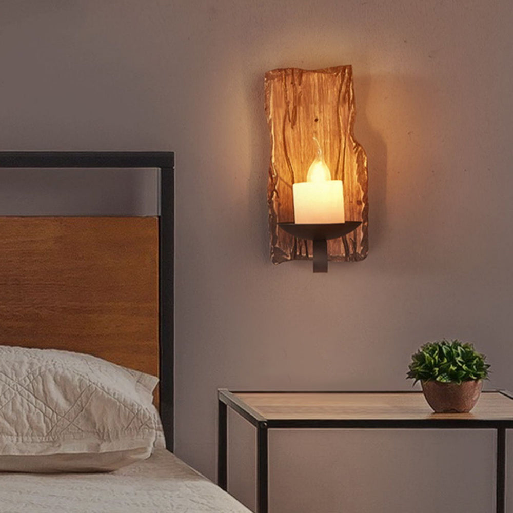 Oakenevia Pine Wood Wall Light-Moonnatur