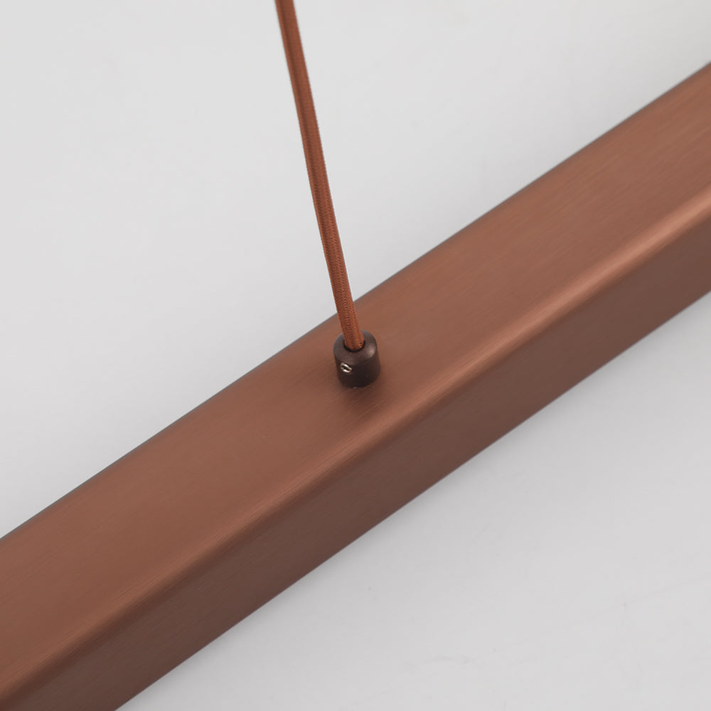 Thala Modern Linear Metal LED Pendant Light Black/Brown - Neutralighting