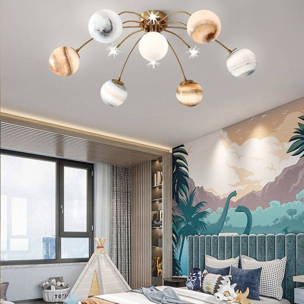 Orenenora Glass Ceiling Light-Moonnatur