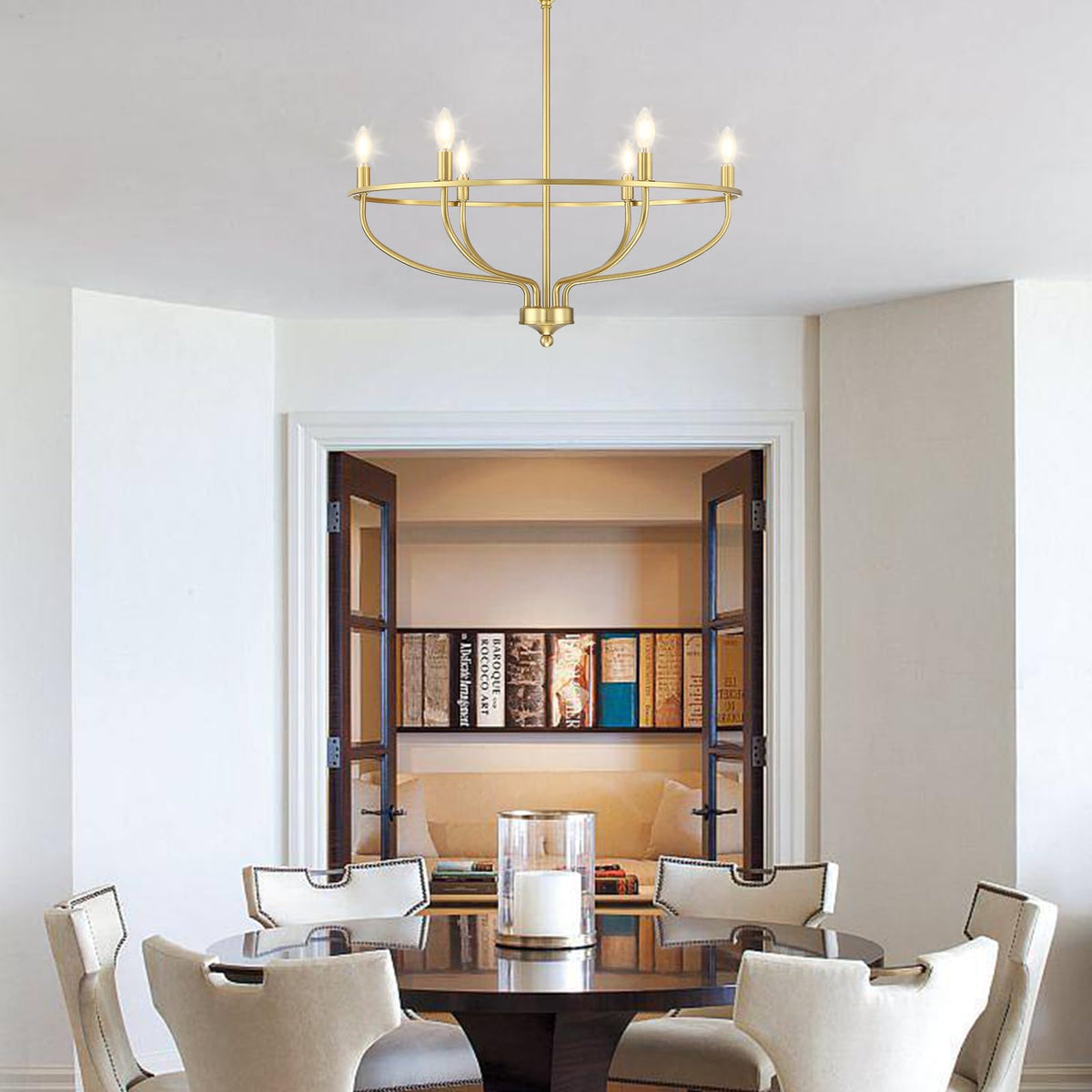 Brevenoria Metal Chandelier-Moonnatur
