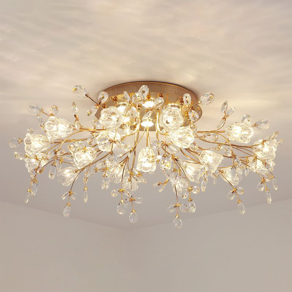 Weldenelia Glass Ceiling Light-Moonnatur