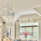 Rildenmere Resin Chandelier-Moonnatur