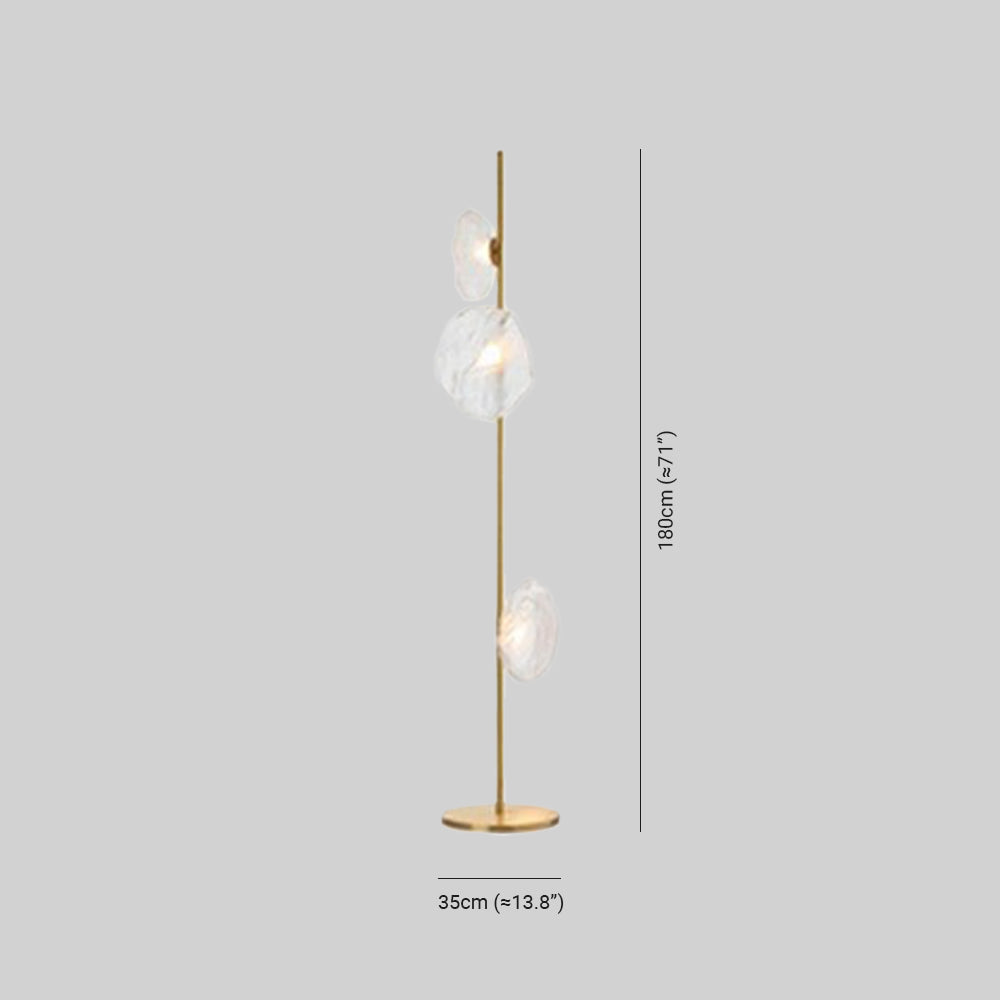 Wardenena Glass Floor Lamp-Moonnatur