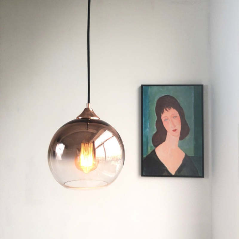Brina Frosted Balloon Pendant Light Gradient - Neutralighting