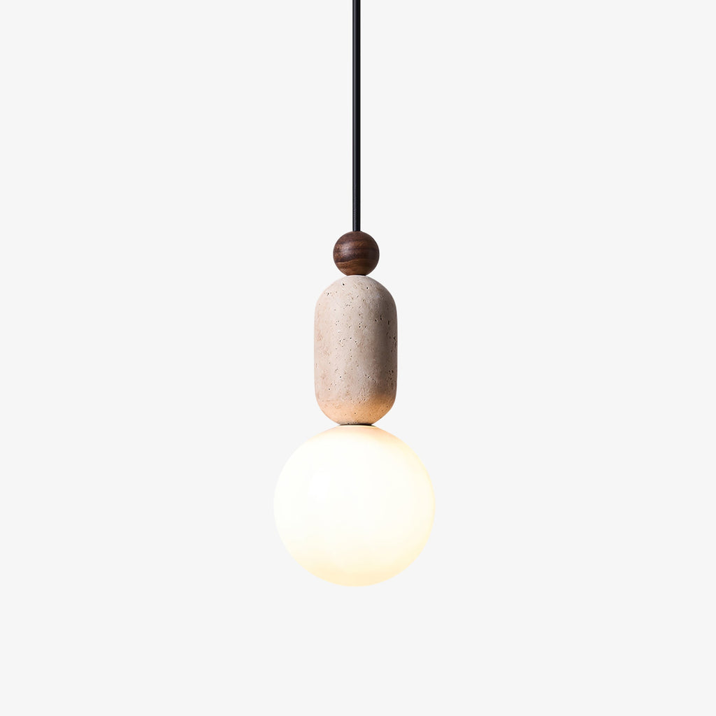 Marvengrove Travertine Pendant Light-Moonnatur