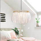 Grenelrose Feather Pendant Light-Moonnatur