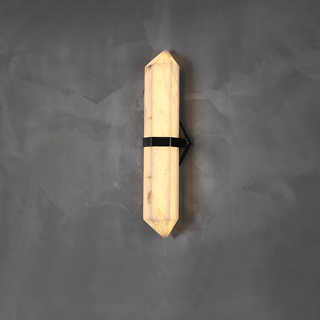 Garnelenelle Alabaster Wall Light-Moonnatur