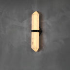 Garnelenelle Alabaster Wall Light-Moonnatur