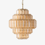 Lirevra Glass Chandelier-Moonnatur