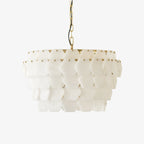 Wardenwood Alabaster Chandelier-Moonnatur