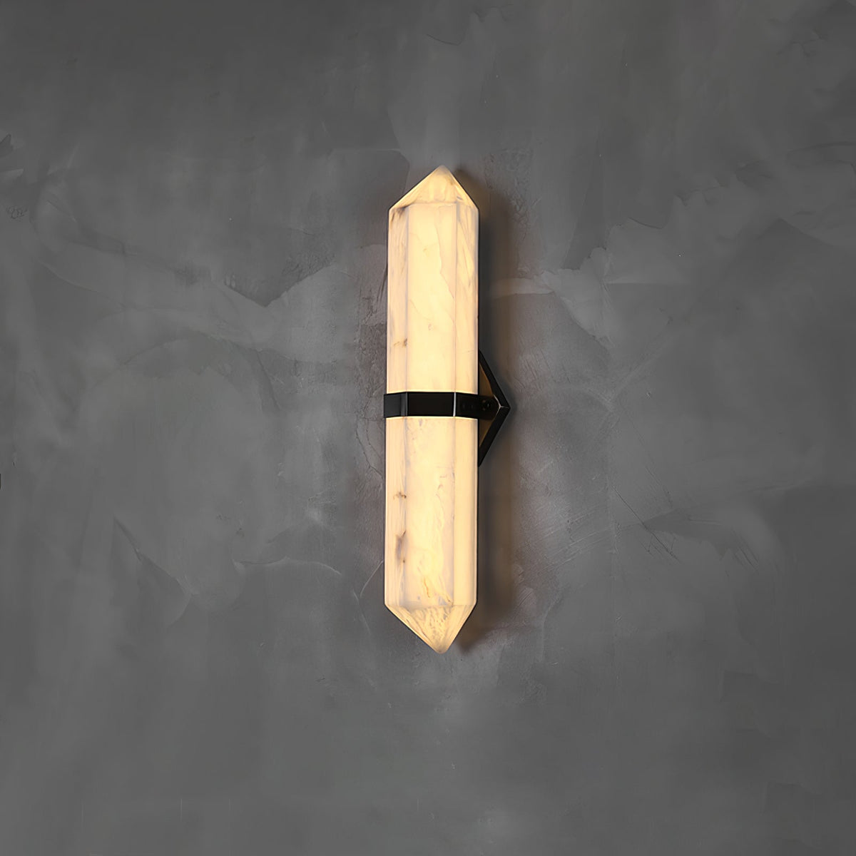 Garnelenelle Alabaster Wall Light-Moonnatur