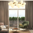 Lathenora Glass Chandelier-Moonnatur