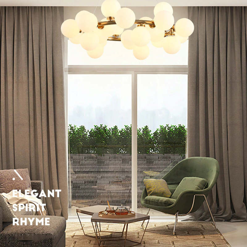Lathenora Glass Chandelier-Moonnatur
