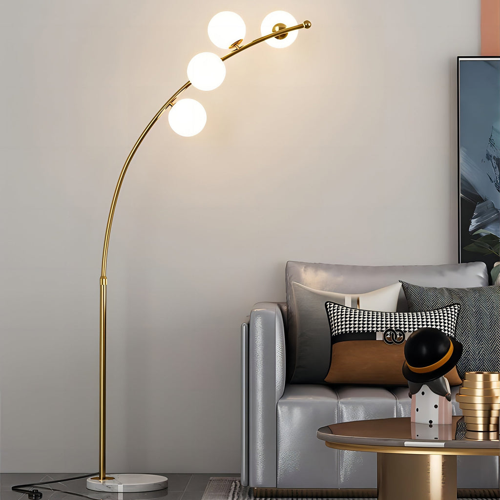 Quenelenora Glass Floor Lamp-Moonnatur