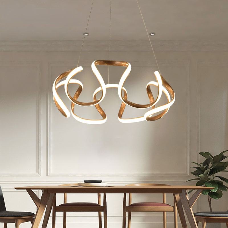 Clyra Modern Irregular Flower Pendant Light, 3 Colors - Neutralighting