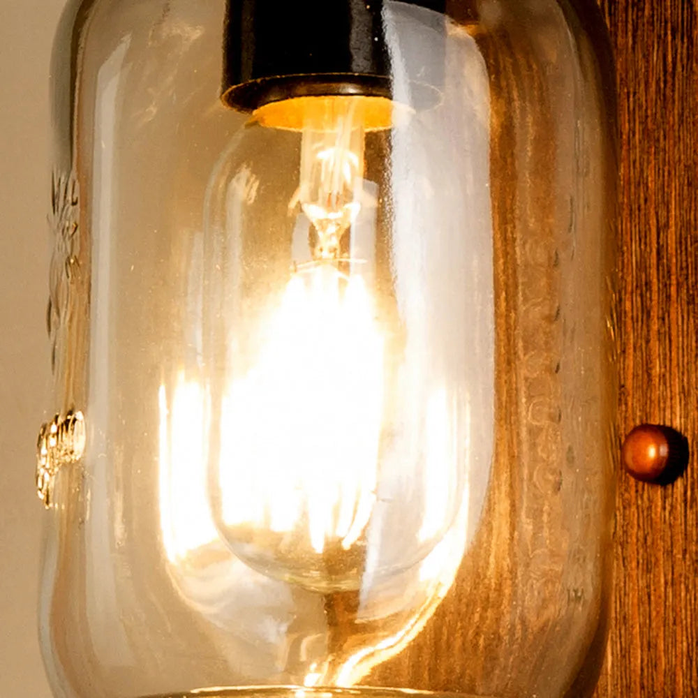 Weldenaria Pine Wood Wall Light-Moonnatur