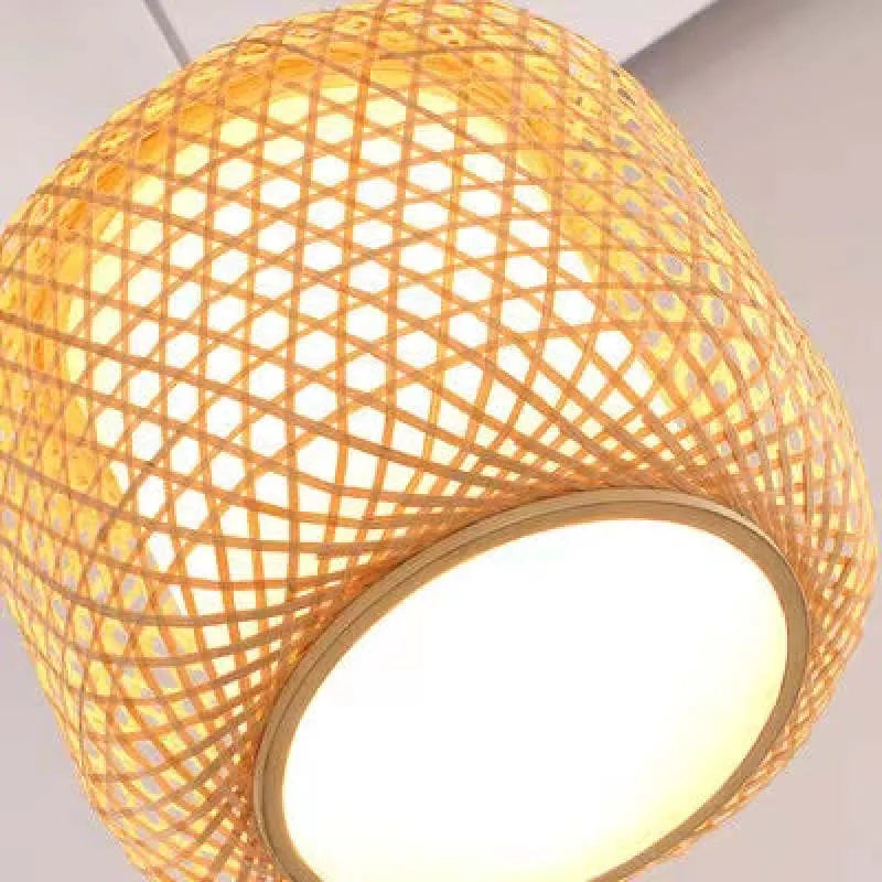 Dunselwick Wicker Pendant Light-Moonnatur