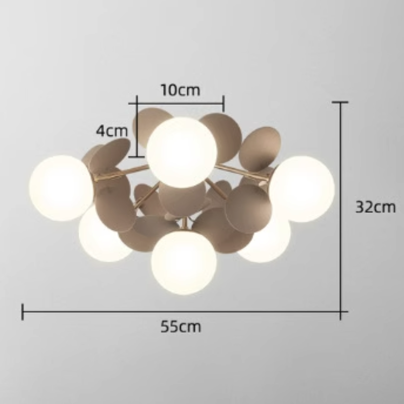 Faldenley Glass Chandelier-Moonnatur