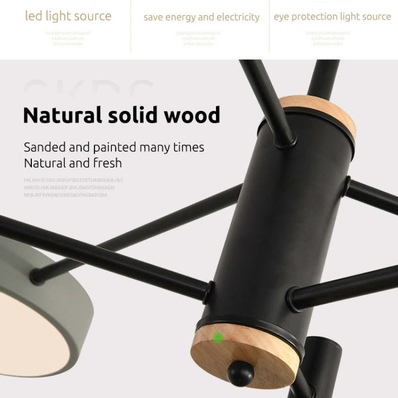 Zelvenlyn Wood Ceiling Light-Moonnatur