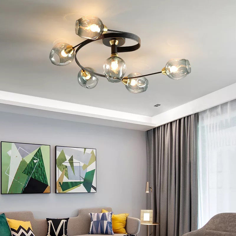 Sardenbrook Glass Ceiling Light-Moonnatur