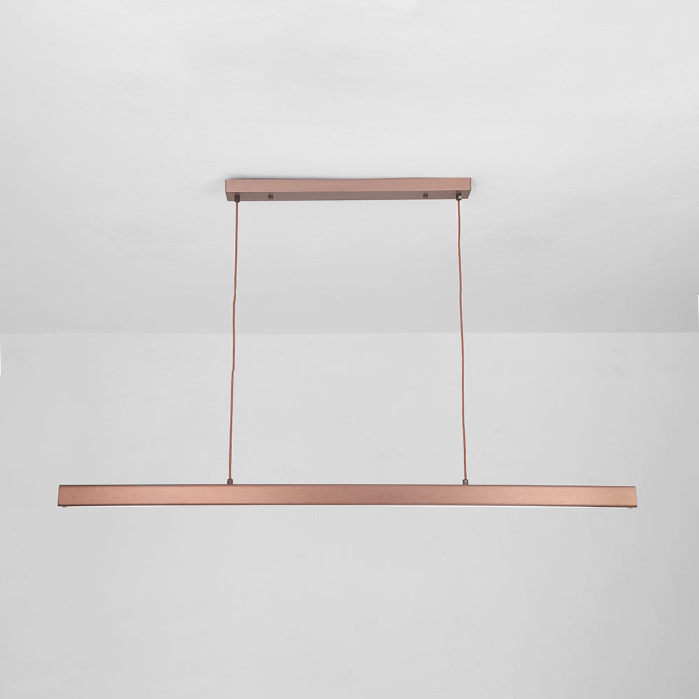 Thala Modern Linear Metal LED Pendant Light Black/Brown - Neutralighting