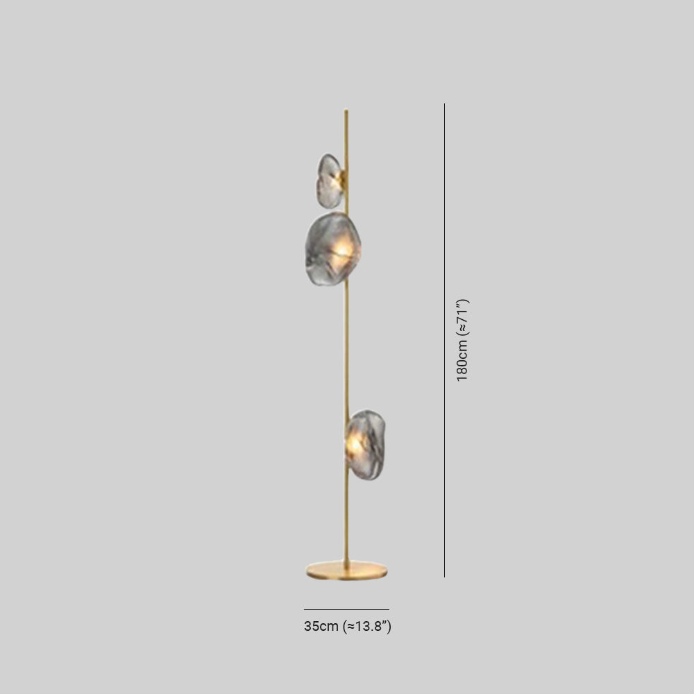 Wardenena Glass Floor Lamp-Moonnatur