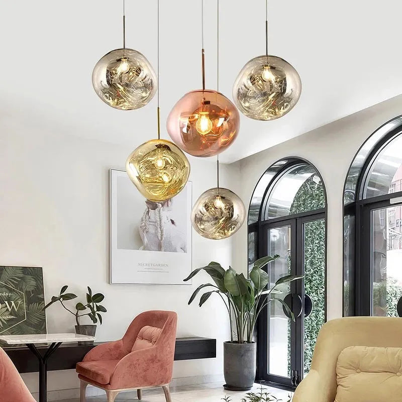 Lava Glass Pendant Light, 4 Colour - Neutralighting