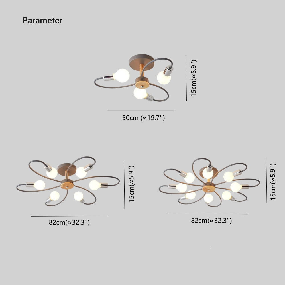 Morrelevia Glass Ceiling Light-Moonnatur