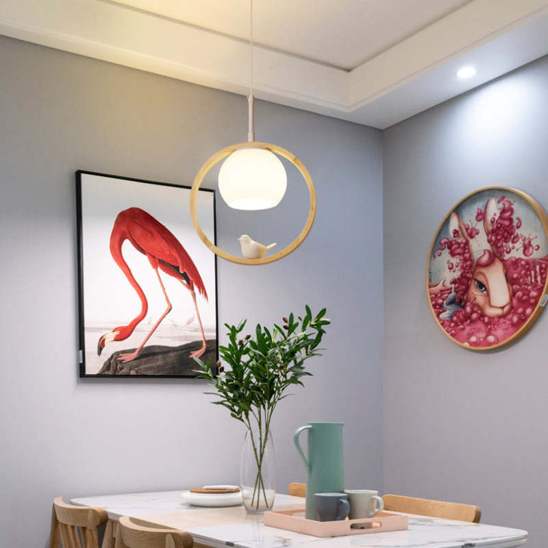 Fenrenden Wood Pendant Light-Moonnatur