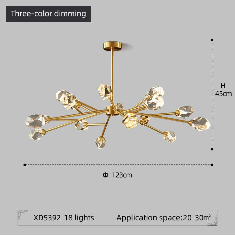 Auberwynne Crystal Chandelier-Moonnatur