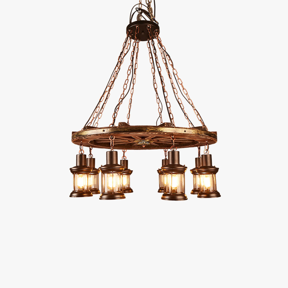 Norrelelyn Pine Wood Pendant Light-Moonnatur