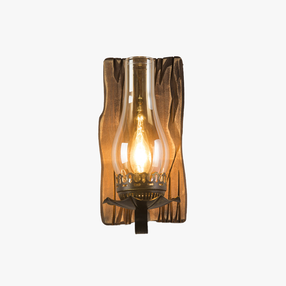 Vardenash Pine Wood Wall Light-Moonnatur