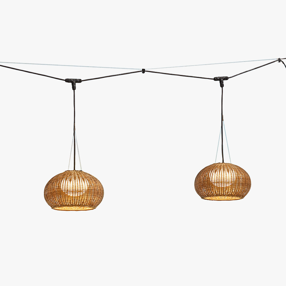 Lovenora Bamboo Pendant Light-Moonnatur