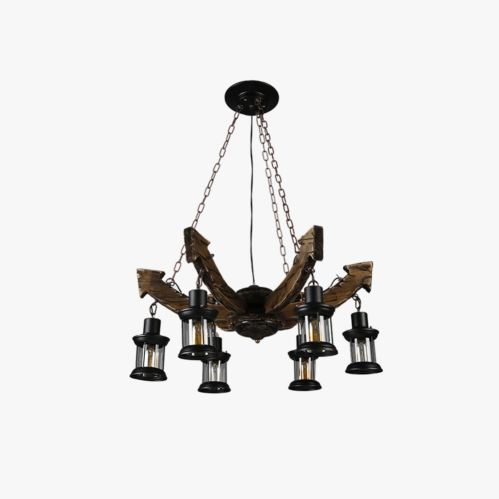 Tildenhill Pine Wood Pendant Light-Moonnatur