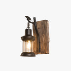 Wardenenna Pine Wood Wall Light-Moonnatur