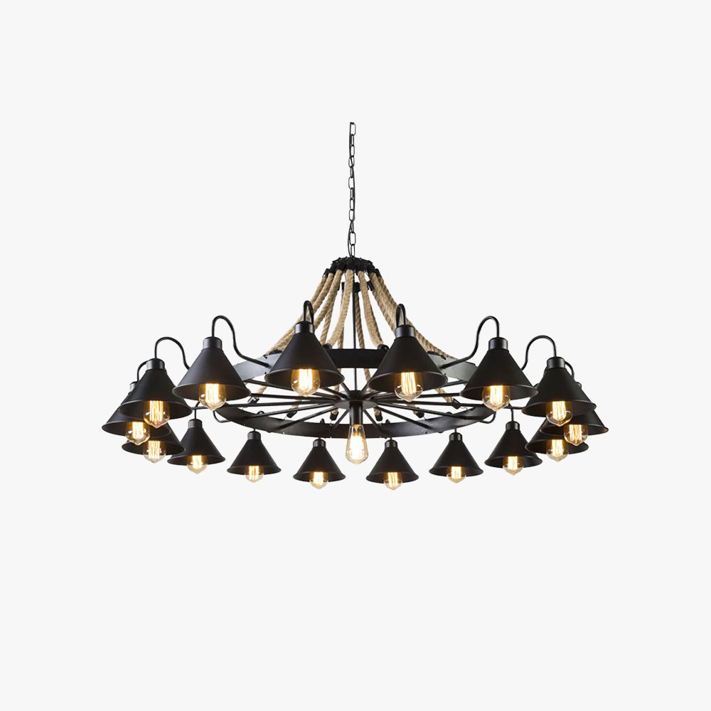 Fendelfern Metal Chandelier-Moonnatur