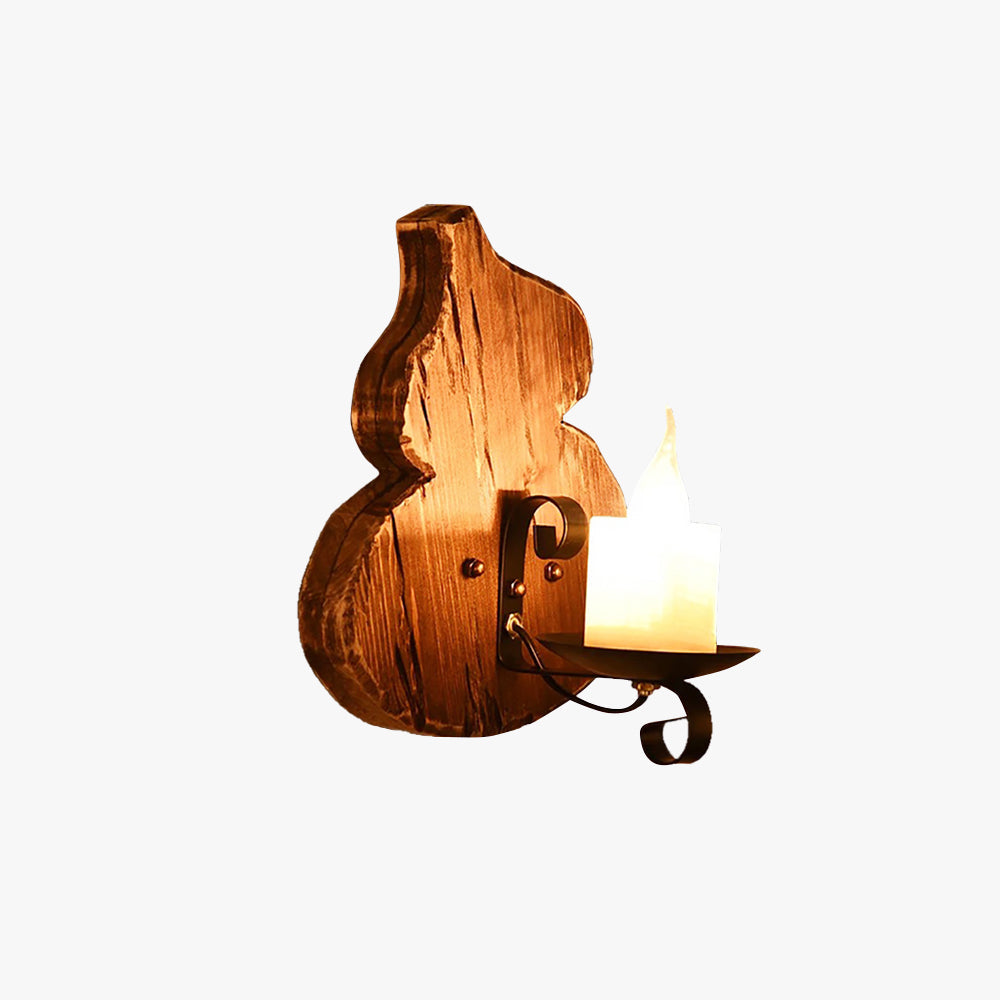 Altoniel Pine Wood Wall Light-Moonnatur