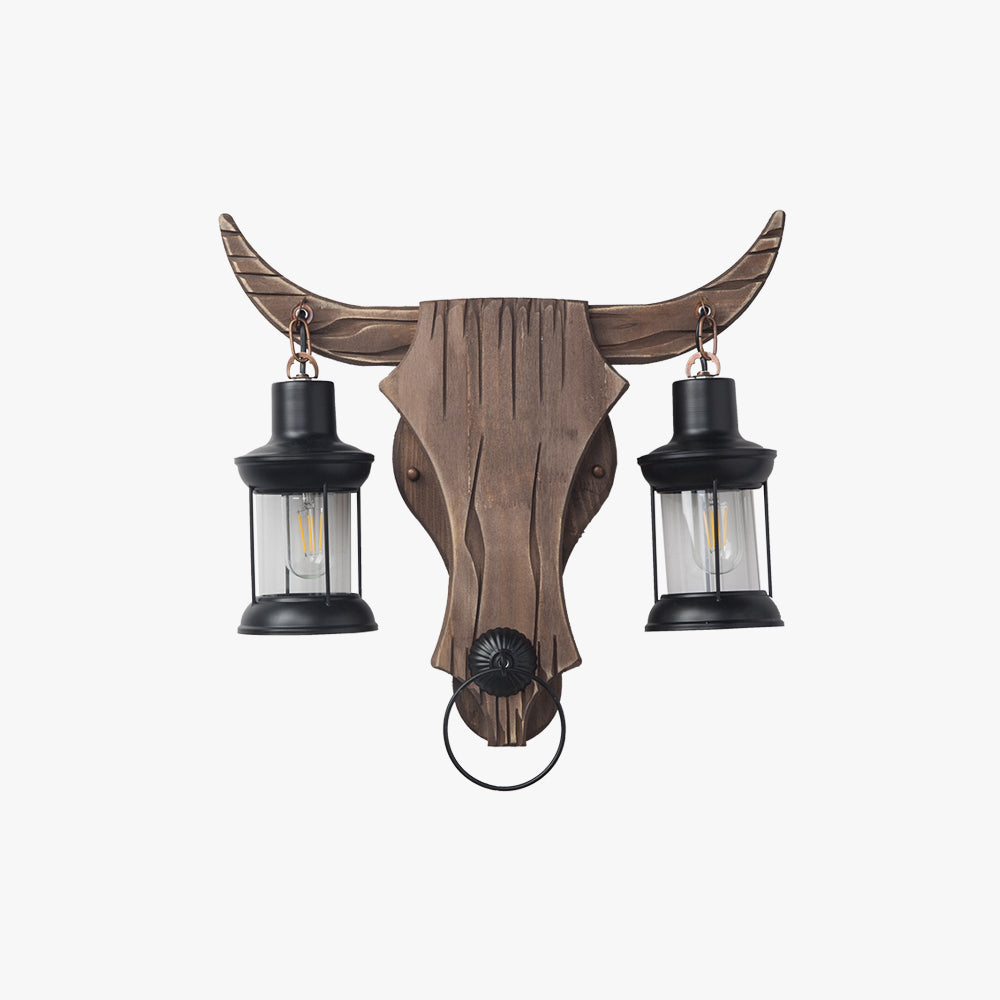 Zelvenoria Pine Wood Wall Light-Moonnatur