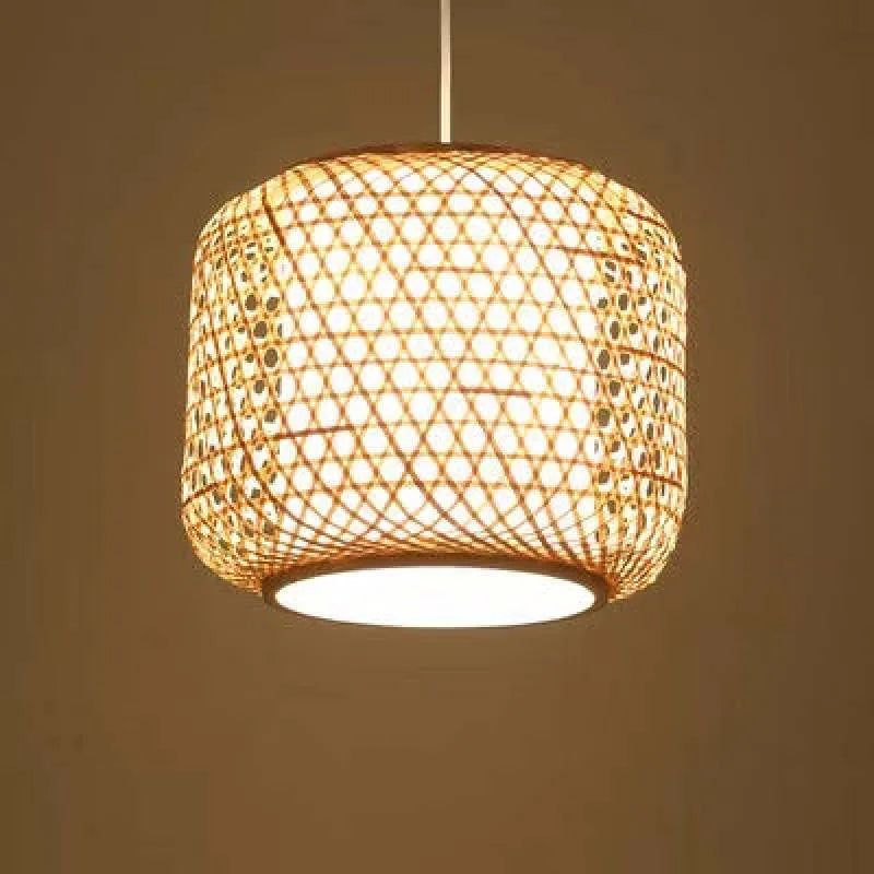Dunselwick Wicker Pendant Light-Moonnatur