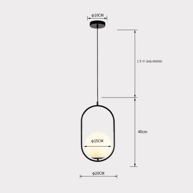 Lovenelis Metal Pendant Light-Moonnatur