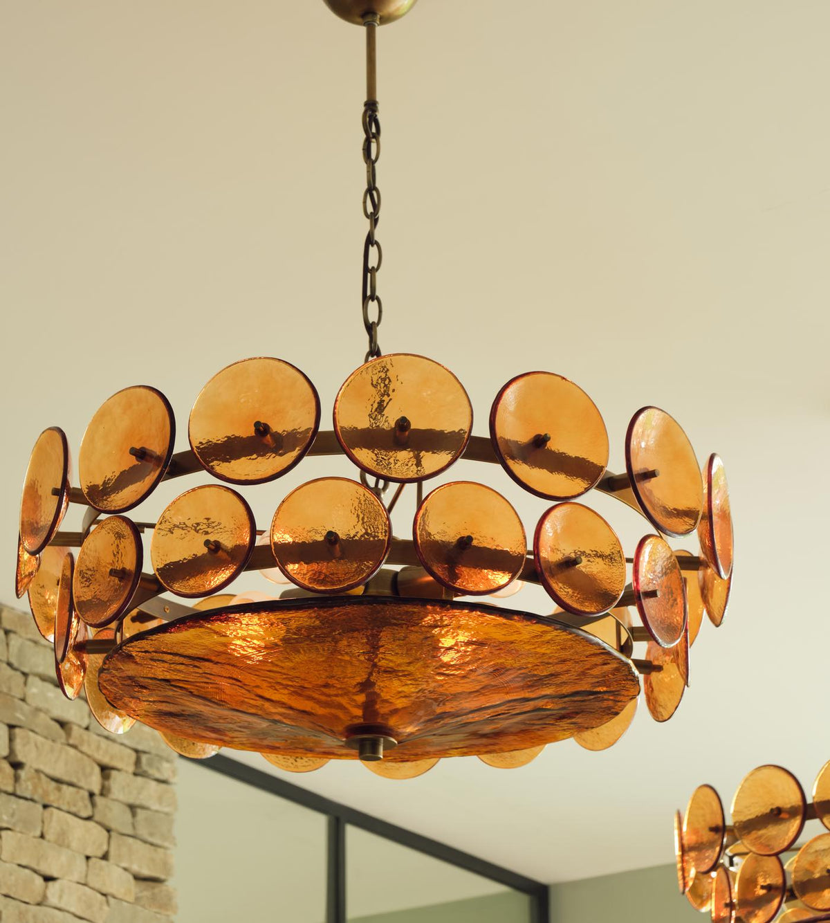 Iveria Glass Chandelier-Moonnatur