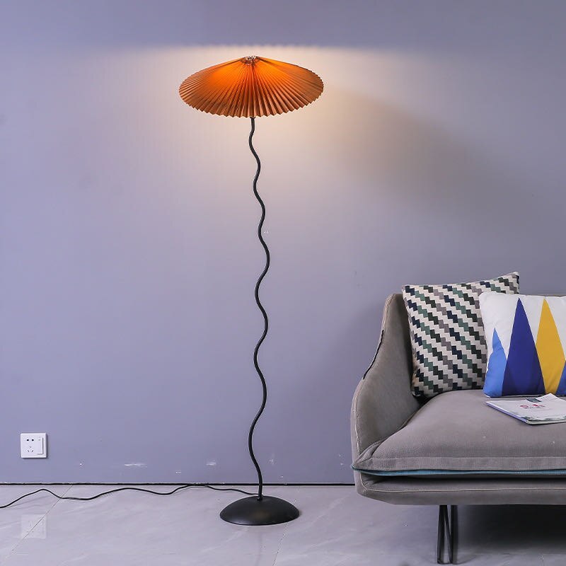 Barroworie Fabric Floor Lamp-Moonnatur